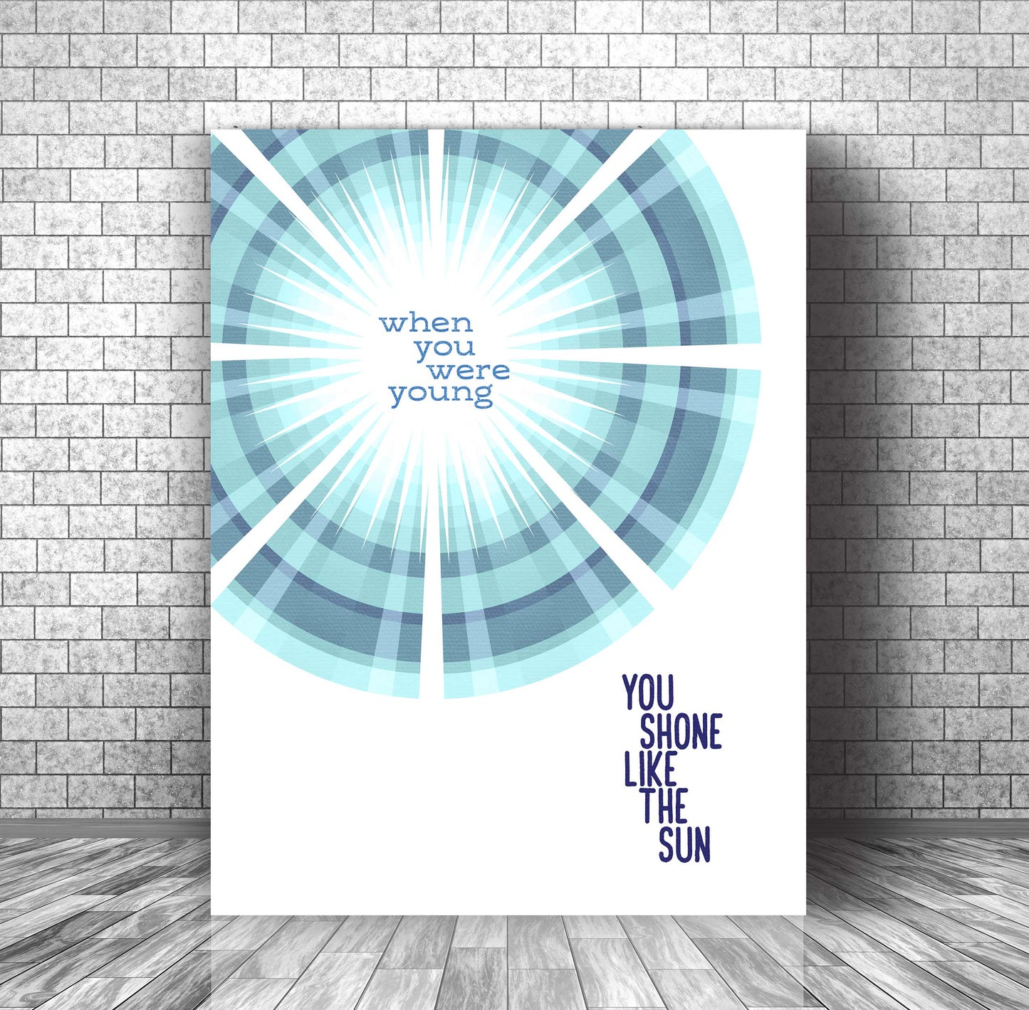 Shine on Crazy Diamond by Pink Floyd - Rock Song Lyric Art Song Lyrics Art Song Lyrics Art 11x14 Canvas Wrap