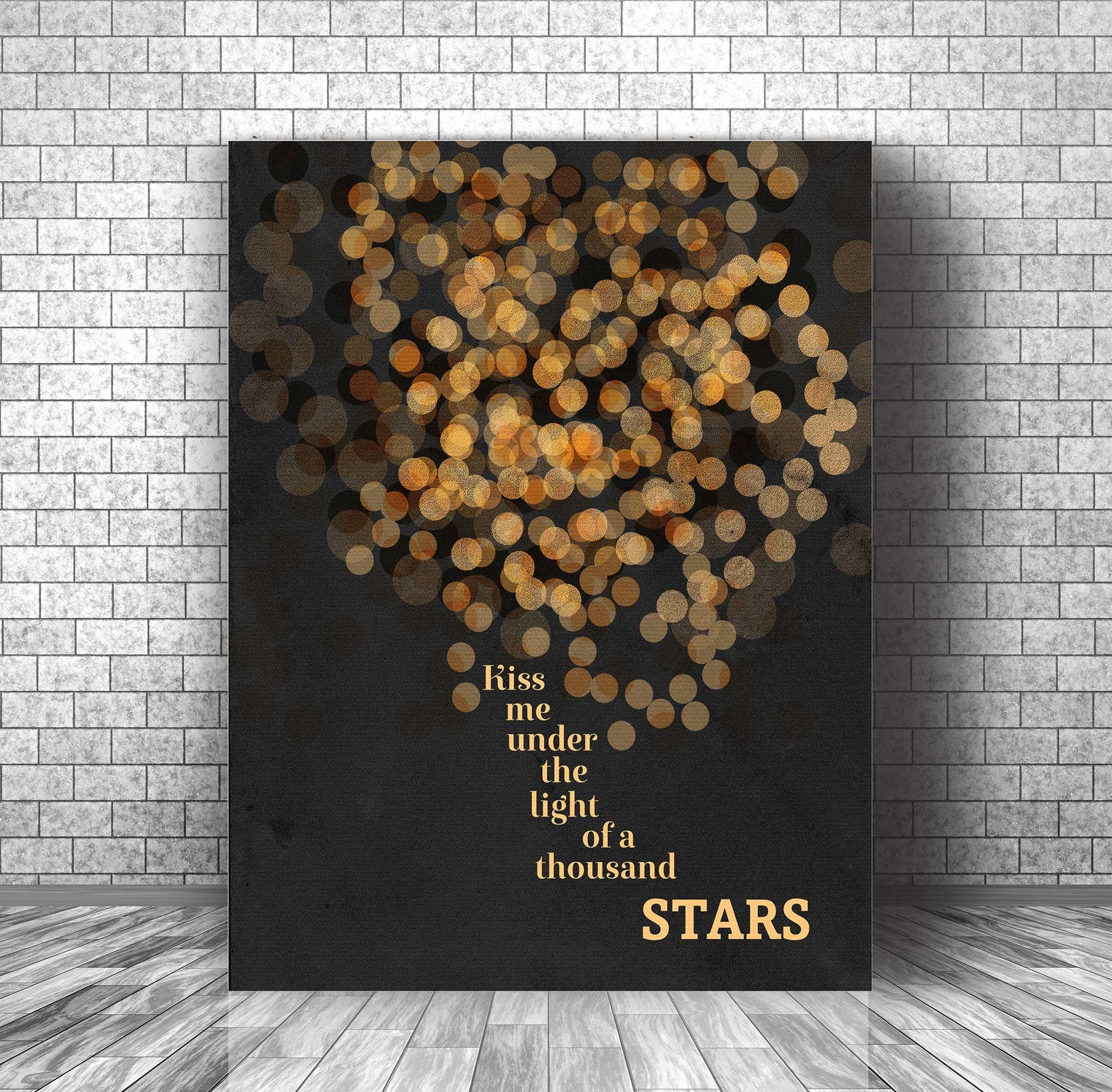 Thinking Out Loud by Ed Sheeran - Wedding Pop Song Print Song Lyrics Art Song Lyrics Art 11x14 Canvas Wrap