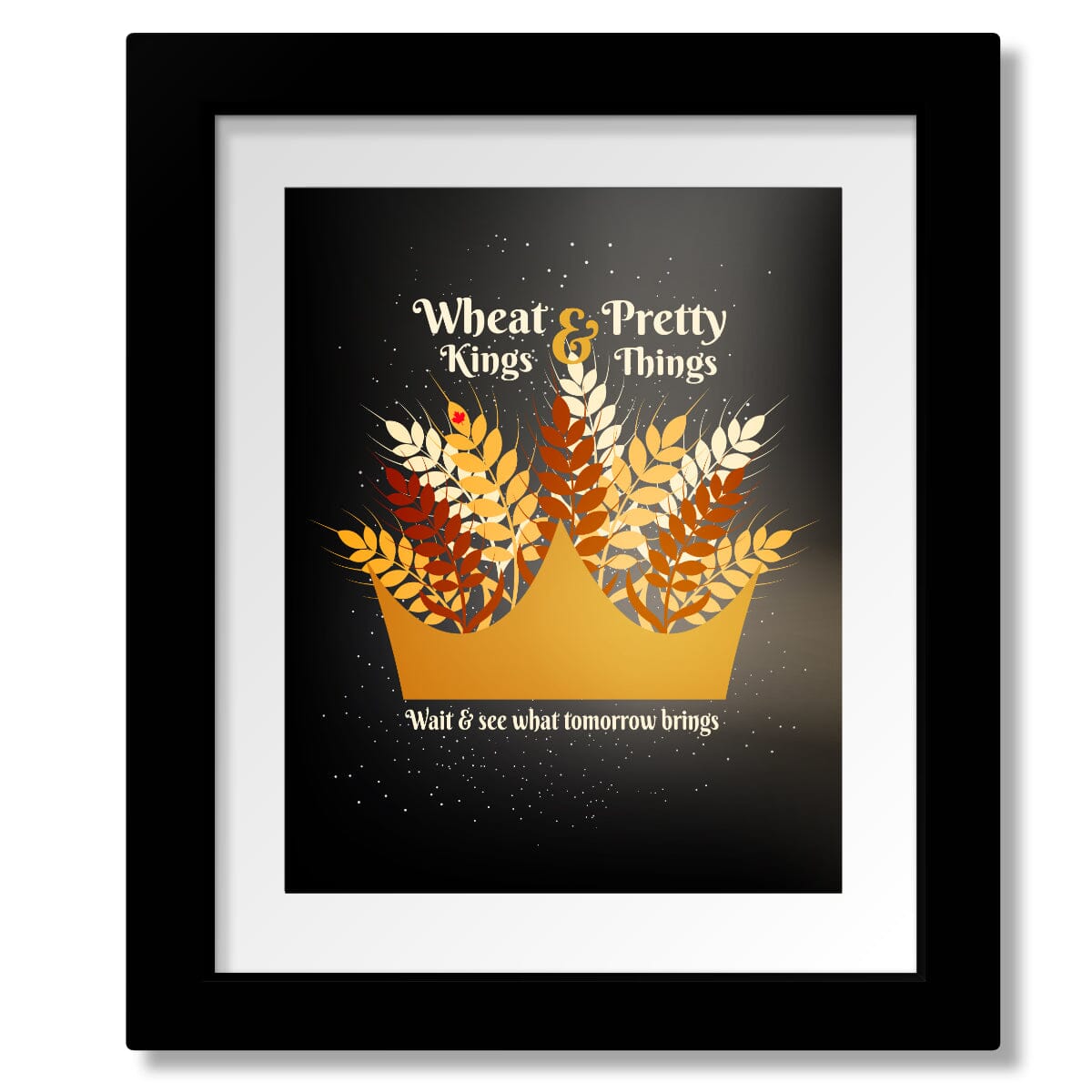 Wheat Kings by Tragically Hip - Lyric Inspired Music Print Song Lyrics Art Song Lyrics Art 8x10 Matted and Framed Print