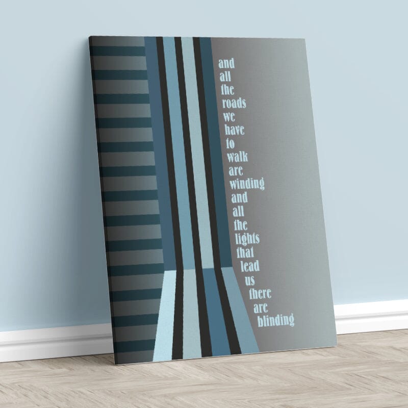 Wonderwall by Oasis - Music Quote Song Lyric Art Print Song Lyrics Art Song Lyrics Art 11x14 Canvas Wrap