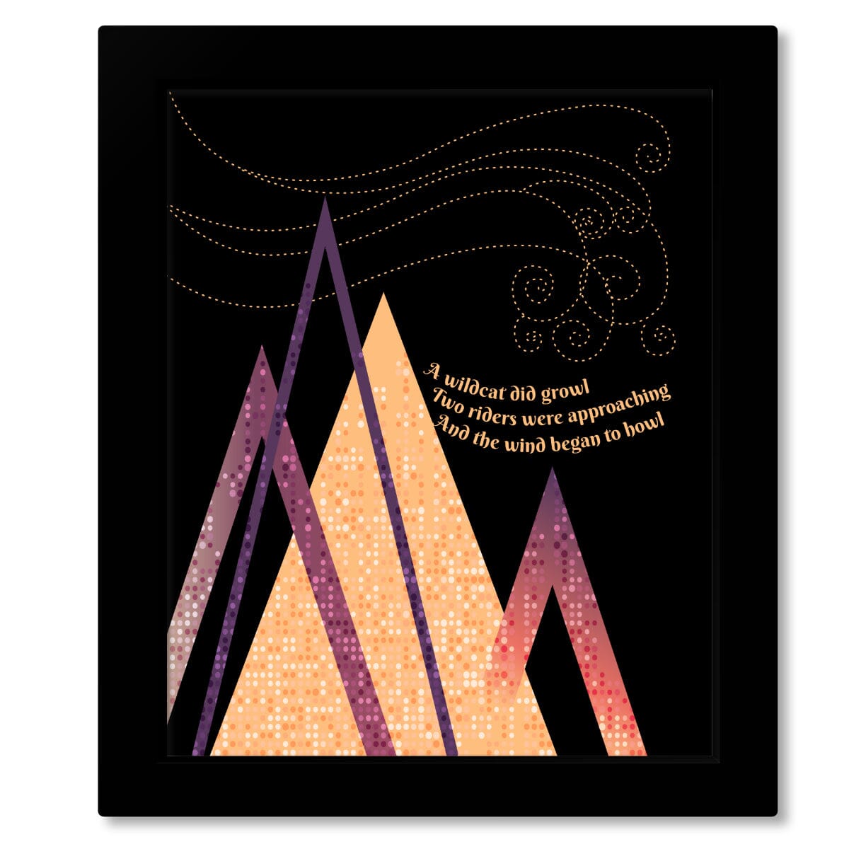 All Along the Watchtower by Jimi Hendrix - Song Lyric Art Song Lyrics Art Song Lyrics Art 8x10 Framed Print (without mat)