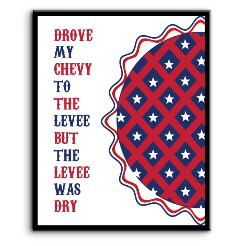 American Pie by Don McLean - Lyric Inspired Memorabilia Song Lyrics Art Song Lyrics Art 8x10 Plaque Mount