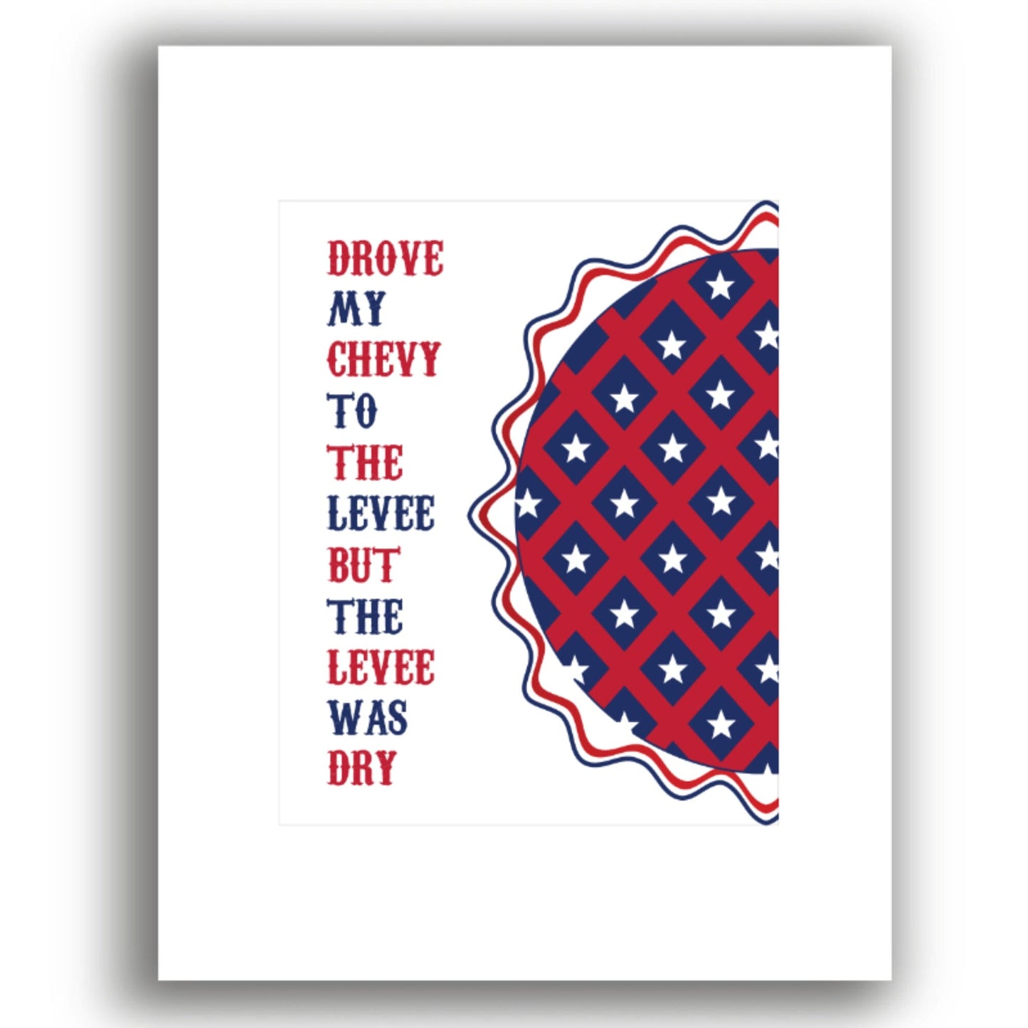 American Pie by Don McLean - Lyric Inspired Memorabilia Song Lyrics Art Song Lyrics Art 8x10 White Matted Print