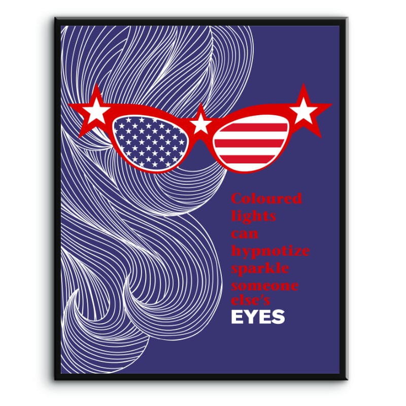American Woman by the Guess Who - 70s Song Lyric Art Print Song Lyrics Art Song Lyrics Art 8x10 Plaque Mount