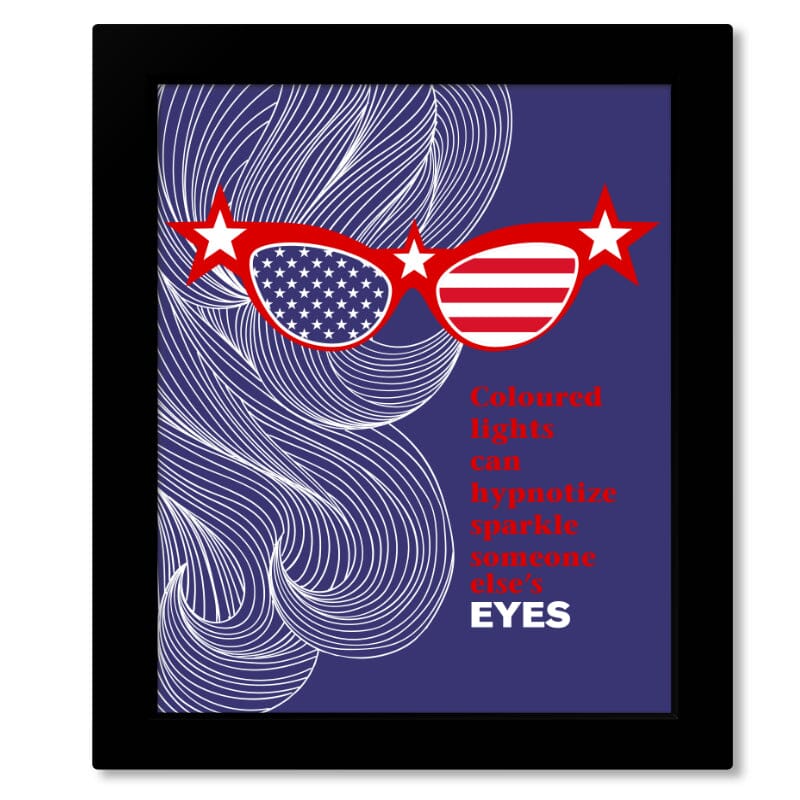 American Woman by the Guess Who - 70s Song Lyric Art Print Song Lyrics Art Song Lyrics Art 8x10 Framed Print (without mat)