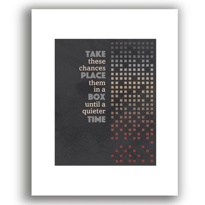 Ants Marching by Dave Matthews Band - Song Lyric Art Print Song Lyrics Art Song Lyrics Art 8x10 White Matted Print