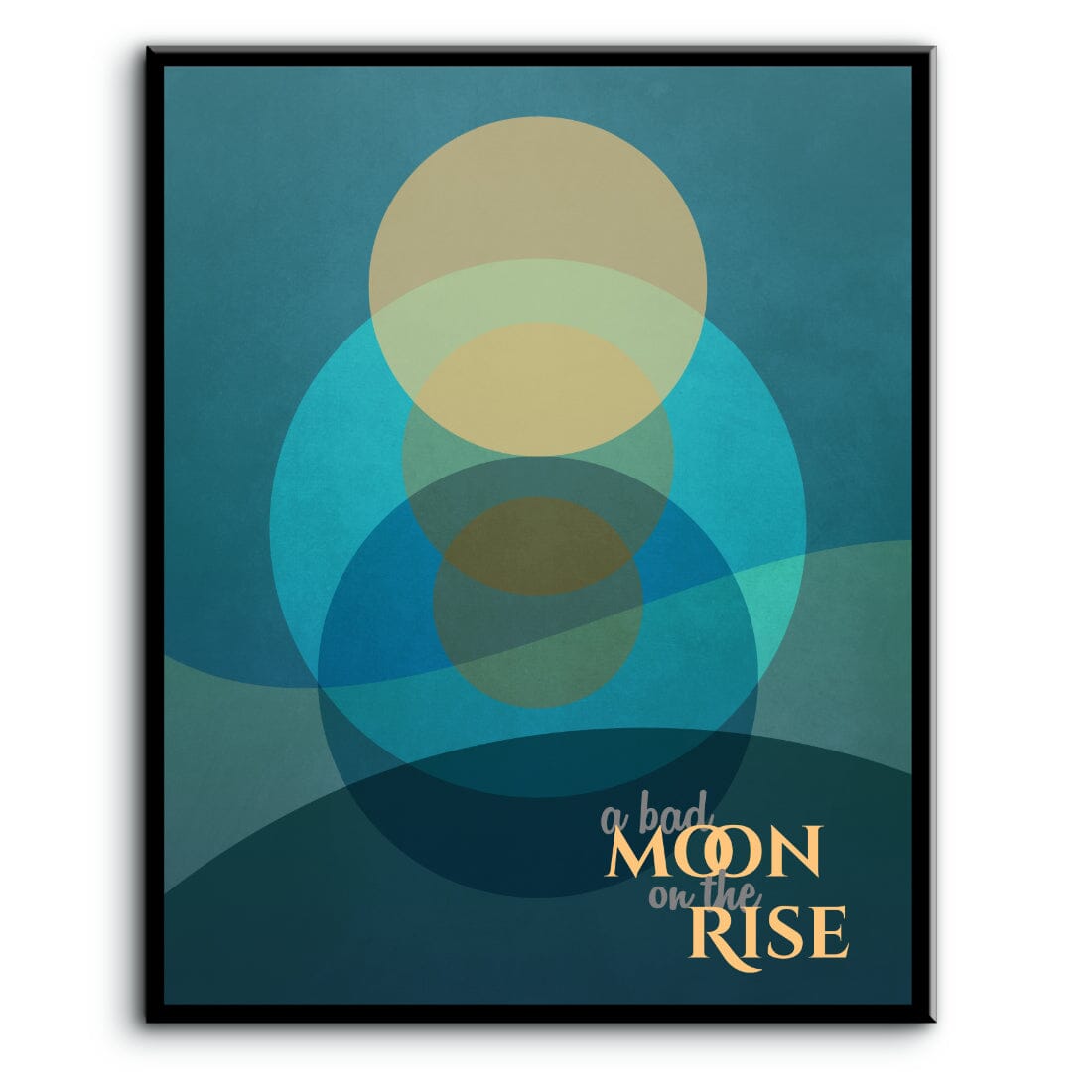 Bad Moon Rising by Creedence Clearwater Revival - Lyric Art Song Lyrics Art Song Lyrics Art 8x10 Plaque Mount