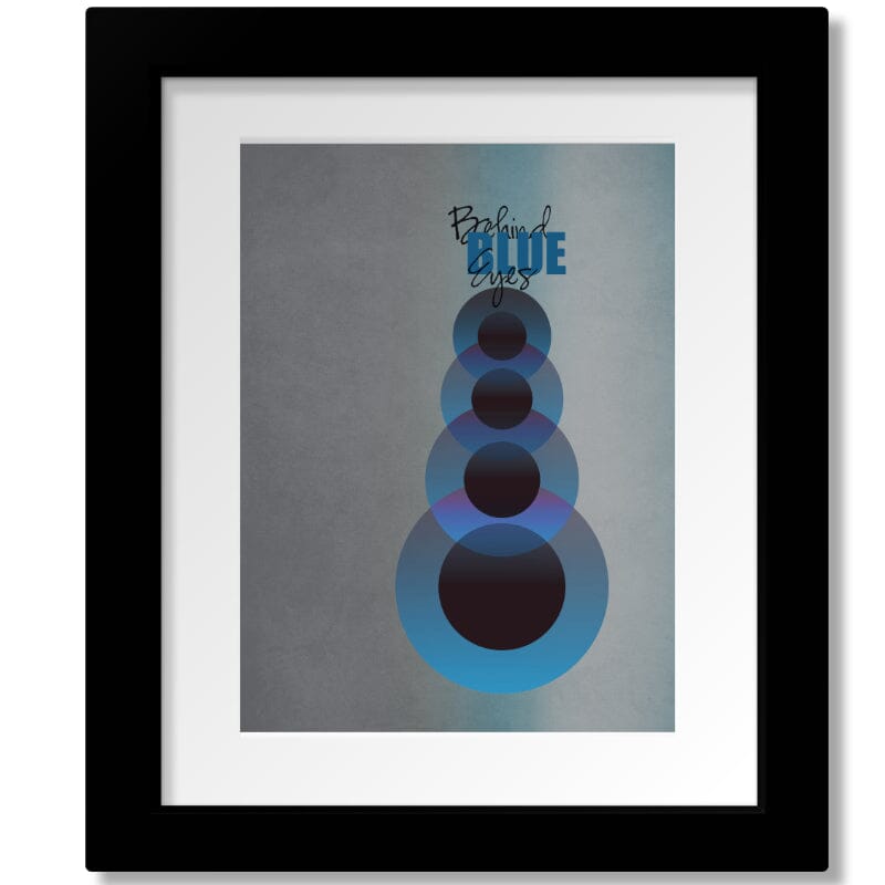 Behind Blue Eyes by The Who - Song Quote Lyric Print Art Song Lyrics Art Song Lyrics Art 8x10 Matted and Framed Print