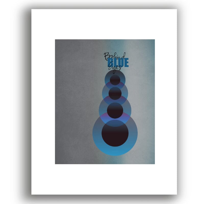 Behind Blue Eyes by The Who - Song Quote Lyric Print Art Song Lyrics Art Song Lyrics Art 8x10 White Matted Print