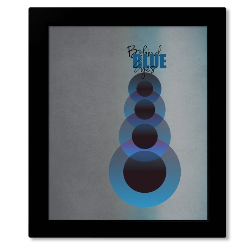 Behind Blue Eyes by The Who - Song Quote Lyric Print Art Song Lyrics Art Song Lyrics Art 8x10 Framed Print (without Mat)