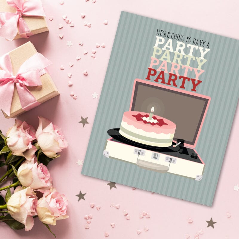 Birthday by the Beatles - Song Lyric Inspired Music Poster Song Lyrics Art Song Lyrics Art 8x10 Unframed Print
