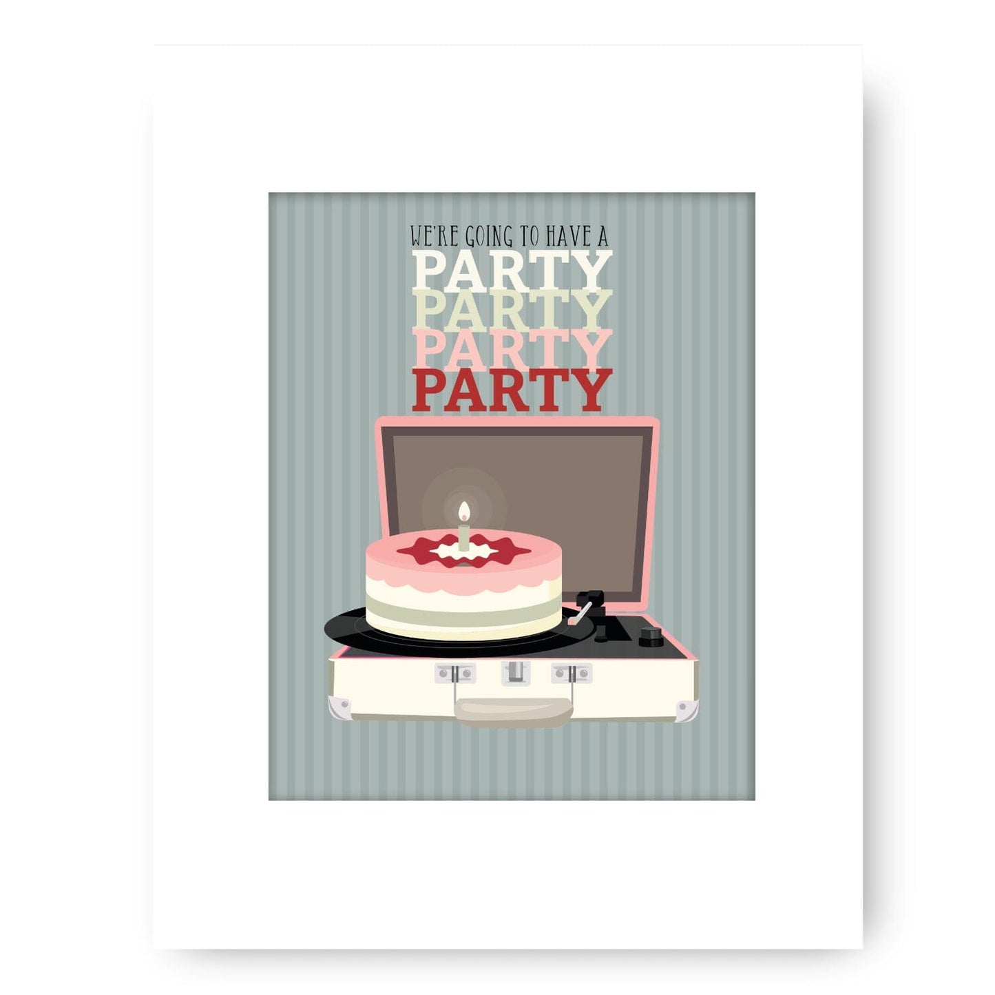 Birthday by the Beatles - Song Lyric Inspired Music Poster Song Lyrics Art Song Lyrics Art 8x10 White Matted Print