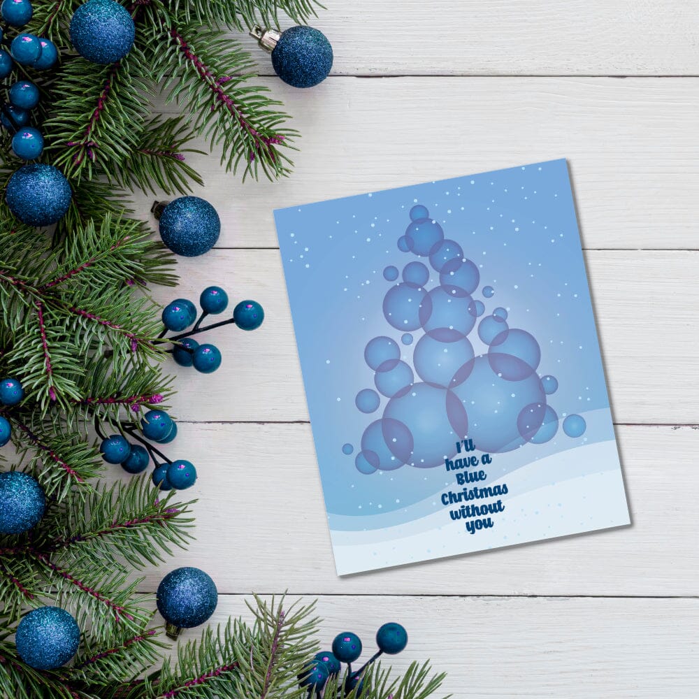 Blue Christmas by Elvis Presley - Lyric Inspired Art Print Song Lyrics Art Song Lyrics Art 8x10 unframed Print