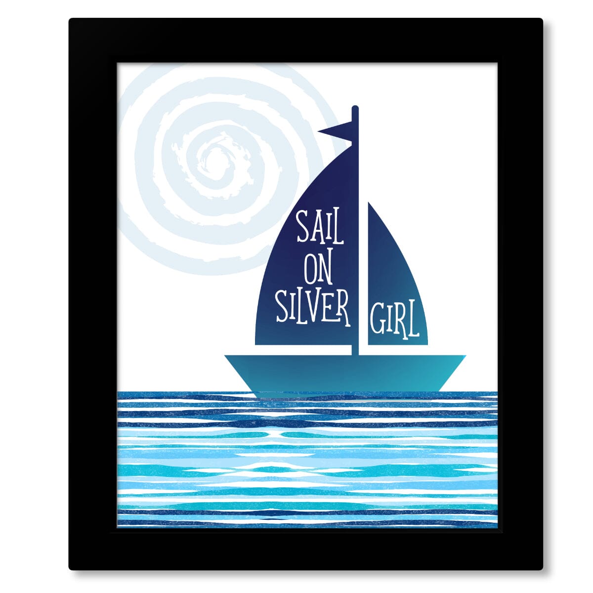 Bridge Over Troubled Water by Simon & Garfunkel - Lyric Art Song Lyrics Art Song Lyrics Art 8x10 Framed Print (without mat)