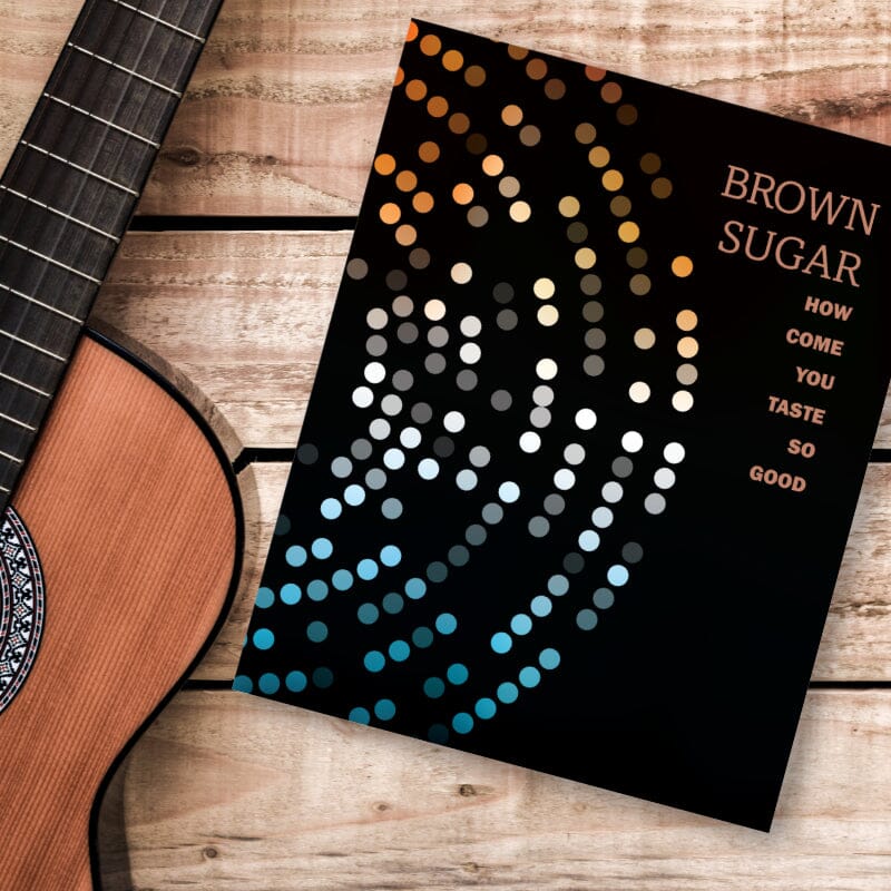 Brown Sugar by the Rolling Stones - Rock Song Lyric Art Song Lyrics Art Song Lyrics Art 8x10 Unframed Print