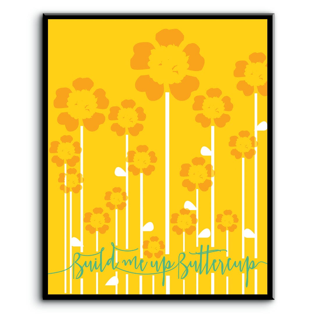 Build me up Buttercup by the Foundations - 60s Song Art Song Lyrics Art Song Lyrics Art 8x10 Plaque Mount