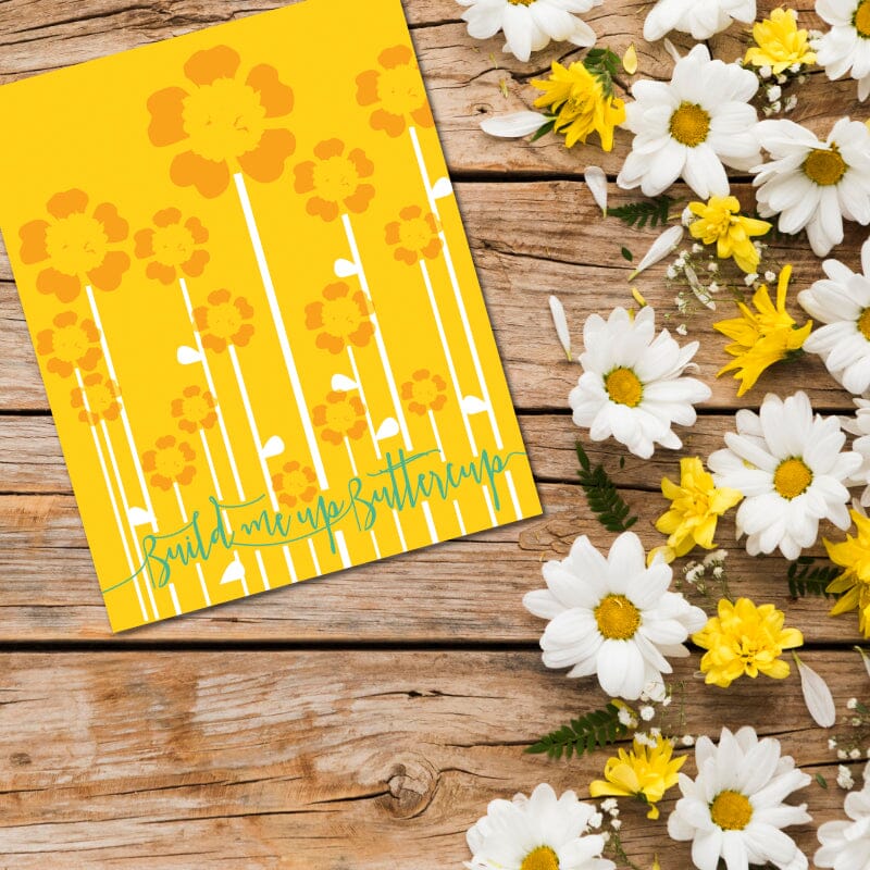Build me up Buttercup by the Foundations - 60s Song Art Song Lyrics Art Song Lyrics Art 8x10 Unframed Print