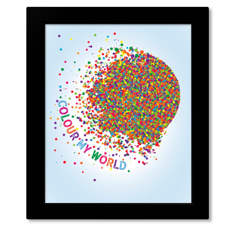 Colour My World by Chicago - Love Song Lyric Art 70s Music Song Lyrics Art Song Lyrics Art 8x10 Framed Print (without mat)