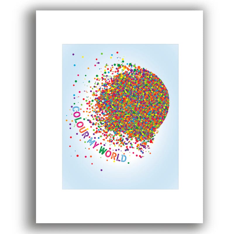 Colour My World by Chicago - Love Song Lyric Art 70s Music Song Lyrics Art Song Lyrics Art 8x10 White Matted Unframed Print