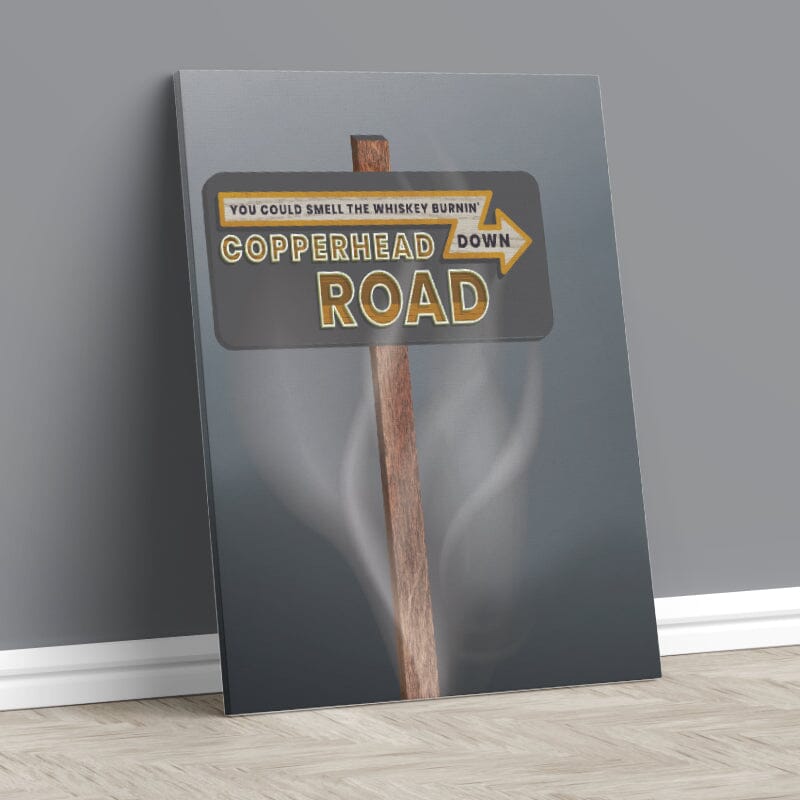 Copperhead Road by Steve Earle - Song Lyric Pop Music Art Song Lyrics Art Song Lyrics Art 11x14 Canvas Wrap