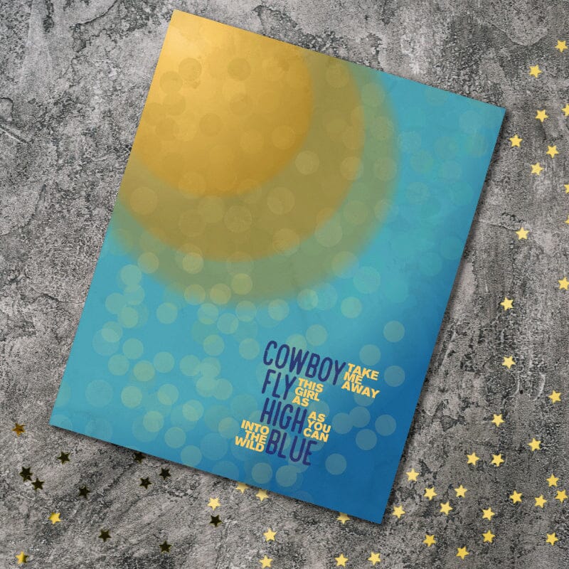 Cowboy Take me Away by the Chicks - Song Lyric Pop Music Art Song Lyrics Art Song Lyrics Art 8x10 Unframed Print