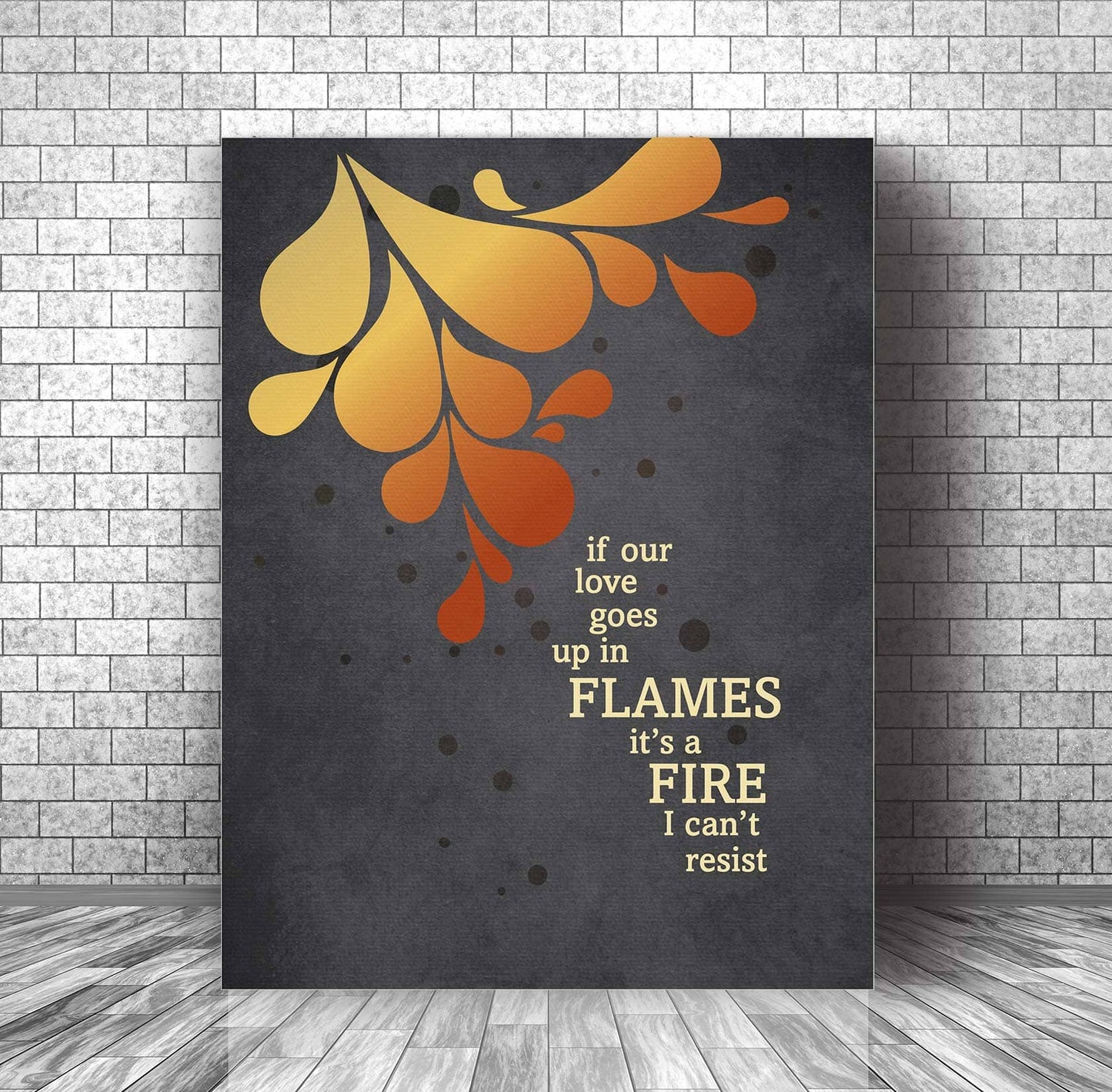 Cryin' by Aerosmith - Song Lyric Wall Art Music Quote Print Song Lyrics Art Song Lyrics Art 11x14 Canvas Wrap