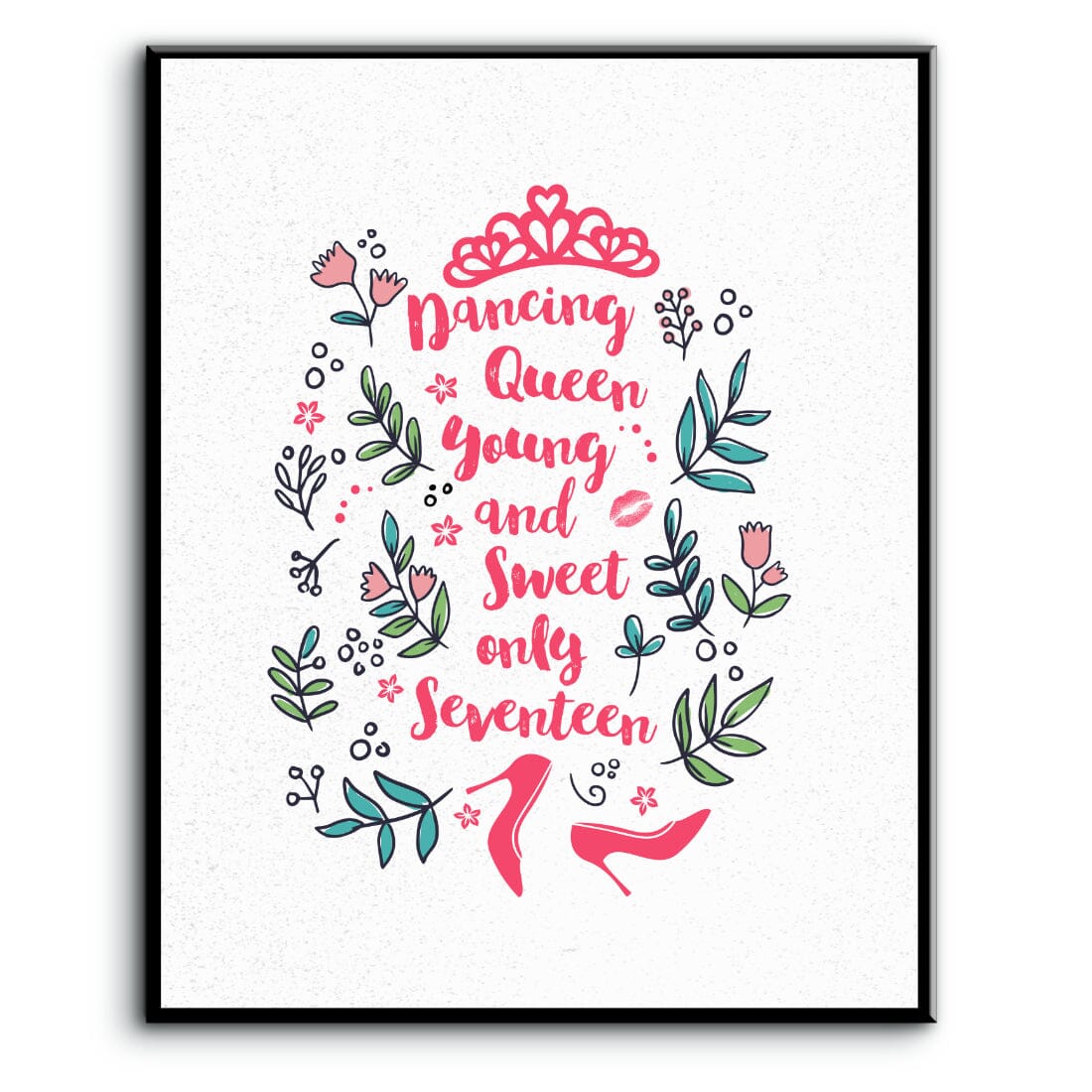 Dancing Queen by ABBA - Song Lyric Art Music Quote Print Song Lyrics Art Song Lyrics Art 8x10 Plaque Mount