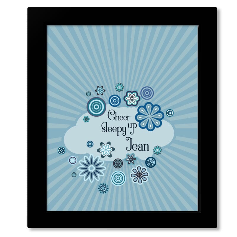 Day Dream Believer by the Monkees - 60s Love Song Lyric Art Song Lyrics Art Song Lyrics Art 8x10 Framed Print (without mat)