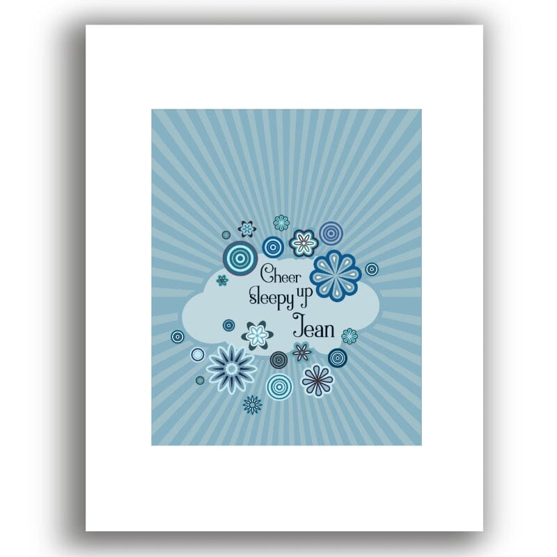 Day Dream Believer by the Monkees - 60s Love Song Lyric Art Song Lyrics Art Song Lyrics Art 8x10 White Matted Unframed Print