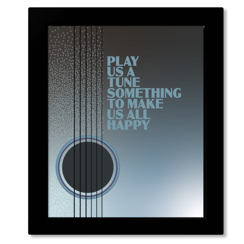 Dear Mr Fantasy by Traffic - 60s Music Song Lyric Wall Art Song Lyrics Art Song Lyrics Art 8x10 Framed Print (without mat)