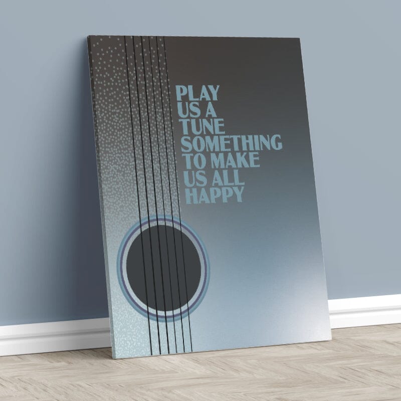 Dear Mr Fantasy by Traffic - 60s Music Song Lyric Wall Art Song Lyrics Art Song Lyrics Art 11x14 Canvas Wrap