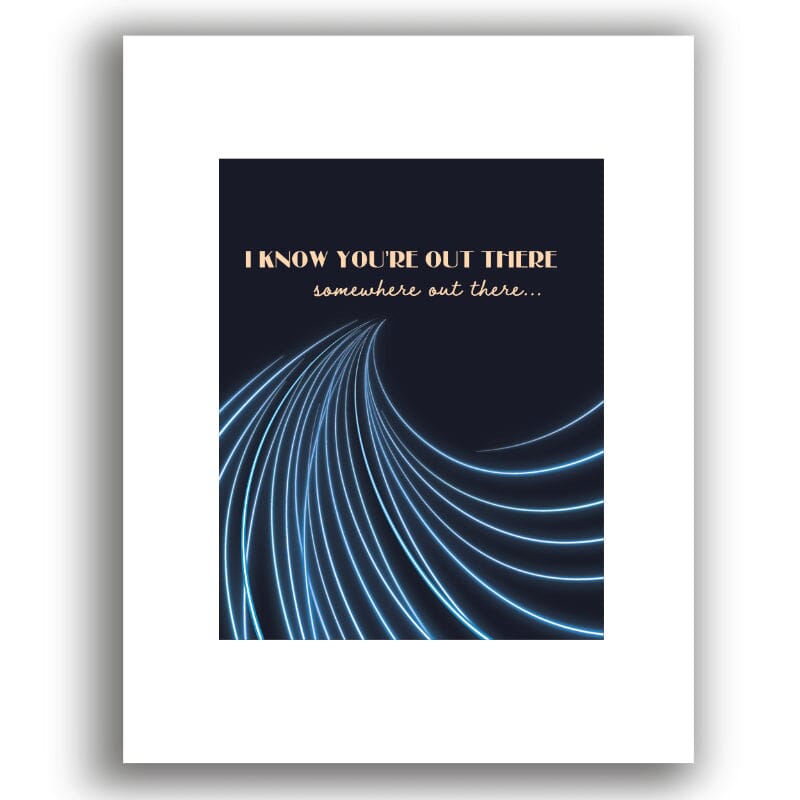Somewhere Out There by Our Lady Peace - Pop Song Lyric Art Song Lyrics Art Song Lyrics Art 8x10 White Matted Print