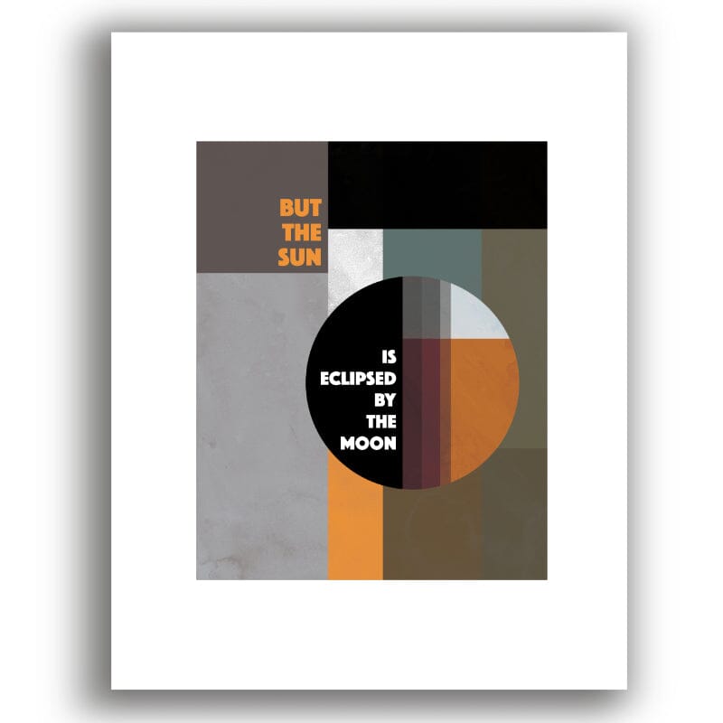 Eclipse by Pink Floyd - Lyric Song Wall Decor Artwork Print Song Lyrics Art Song Lyrics Art 8x10 White Matted Print