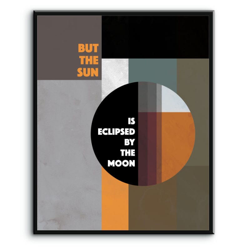Eclipse by Pink Floyd - Lyric Song Wall Decor Artwork Print Song Lyrics Art Song Lyrics Art 8x10 Plaque Mount