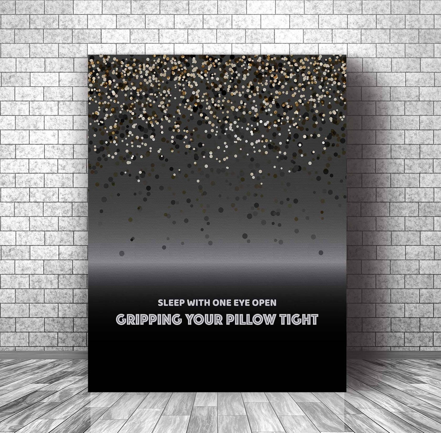 Enter Sandman by Metallica - Song Lyric Wall Visual Art Print Song Lyrics Art Song Lyrics Art 11x14 Canvas Wrap
