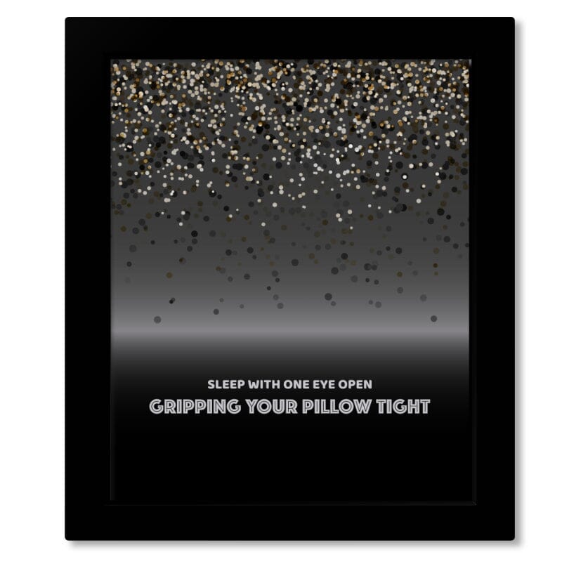Enter Sandman by Metallica - Song Lyric Wall Visual Art Print Song Lyrics Art Song Lyrics Art