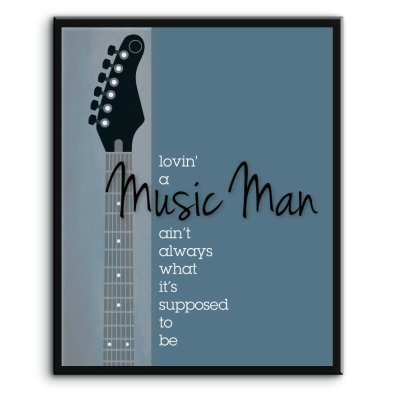 Faithfully by Journey - Wedding Song Lyrics Art Music Poster Song Lyrics Art Song Lyrics Art 8x10 Plaque Mount
