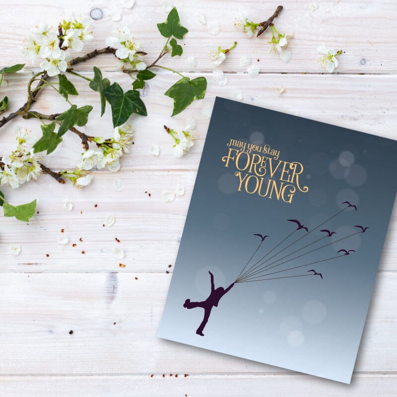 Forever Young by Rod Stewart - Classic Rock Song Lyric Art Song Lyrics Art Song Lyrics Art 8x10 Unframed Print