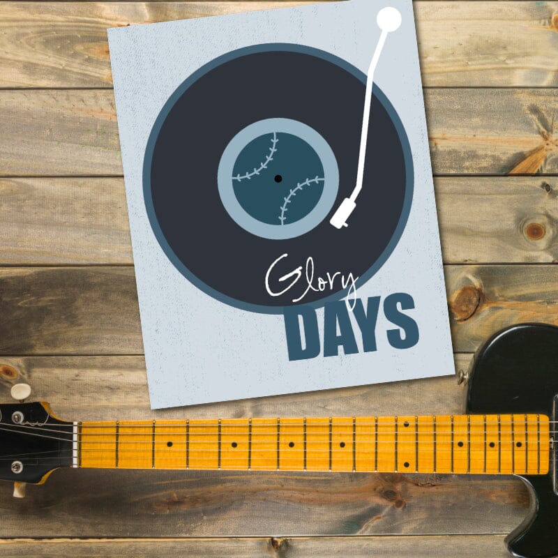 Glory Days by Bruce Springsteen - Lyric Print Wall Decor Art Song Lyrics Art Song Lyrics Art 8x10 Unframed Print
