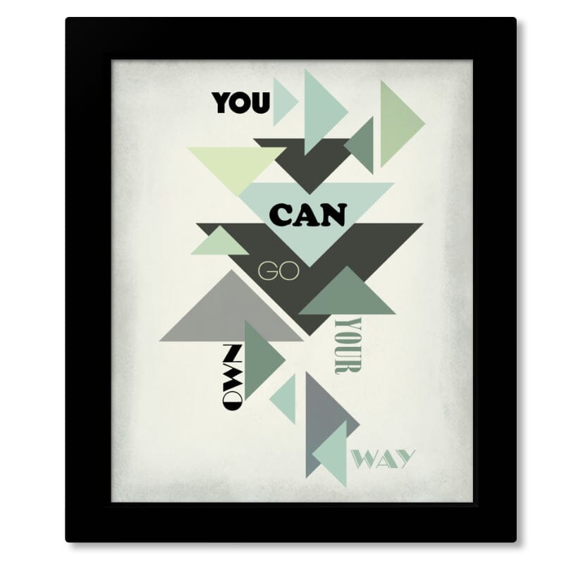 Go Your Own Way by Fleetwood Mac - Classic Rock Music Art Song Lyrics Art Song Lyrics Art 8x10 Framed print without Mat