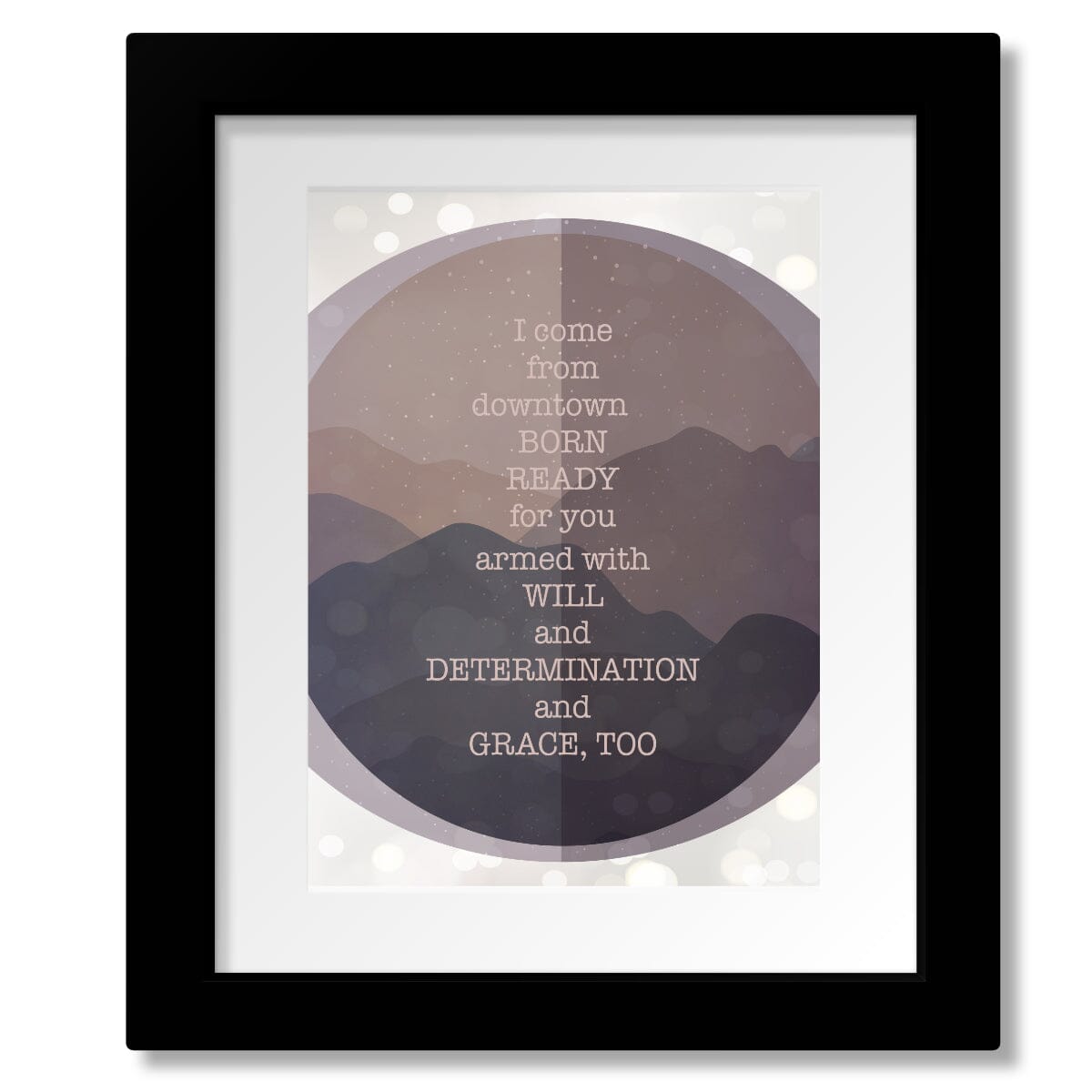 Grace, Too by the Tragically Hip - Music Quote Wall Decor Song Lyrics Art Song Lyrics Art 8x10 Matted and Framed Print