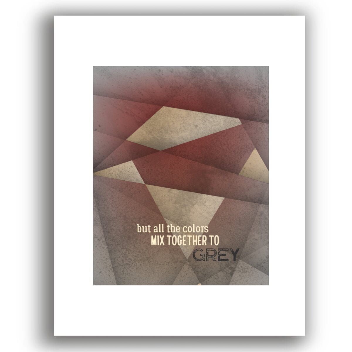 Grey Street by Dave Matthews Band - Print Lyric Song Art Song Lyrics Art Song Lyrics Art 8x10 White Matted Print