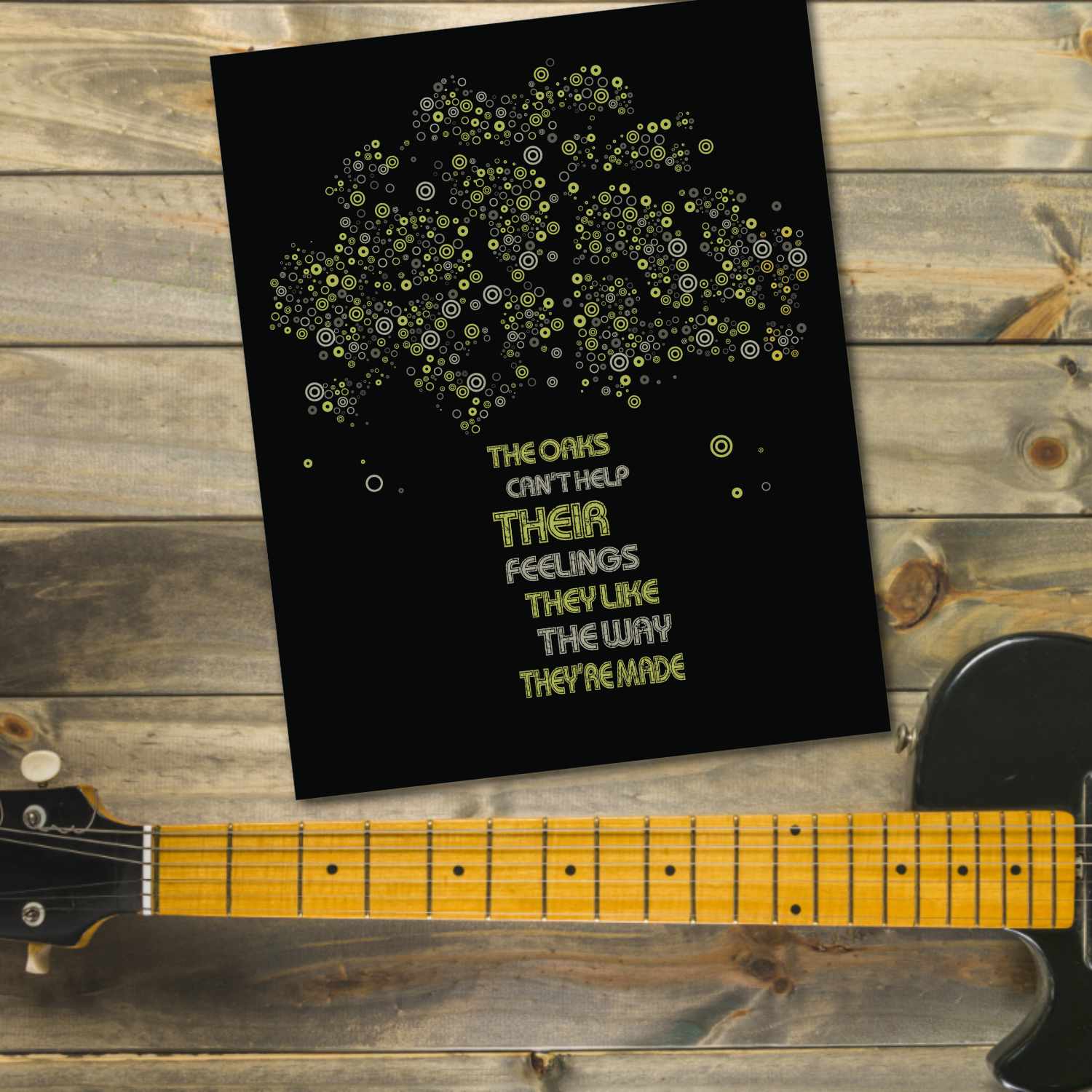 The Trees by Rush - Lyric Inspired Song Art Rock Music Print Song Lyrics Art Song Lyrics Art 8x10 Unframed Print 