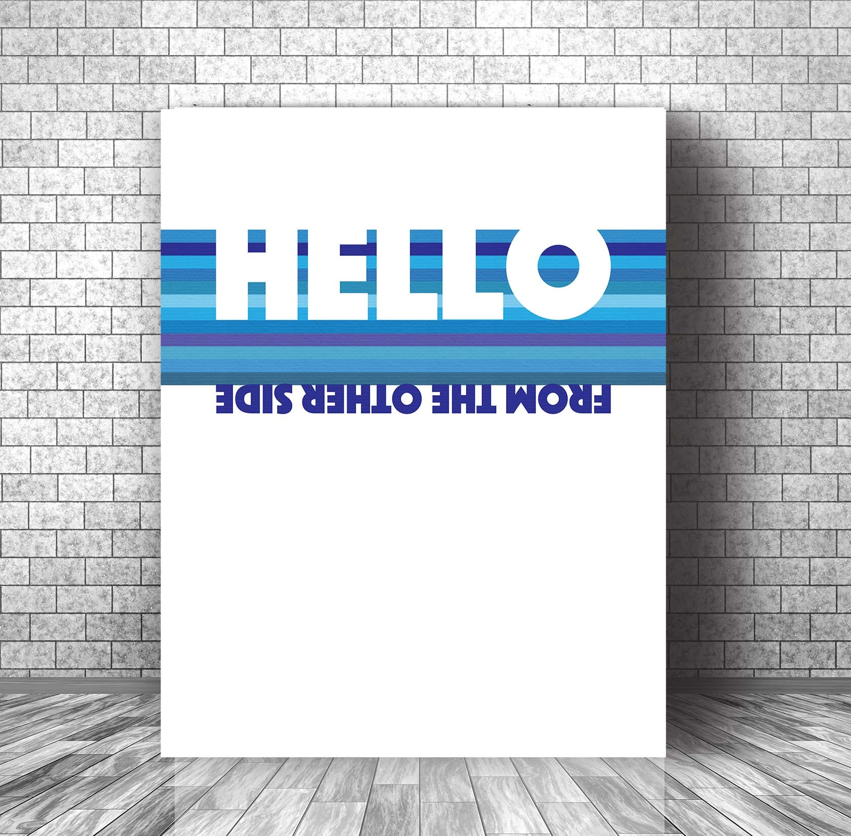 Hello by Adele - Song Lyrics Art Poster Wall Print Decor Song Lyrics Art Song Lyrics Art 11x14 Canvas Wrap