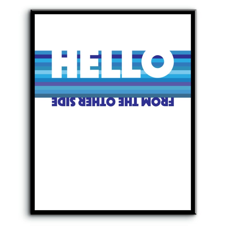 Hello by Adele - Song Lyrics Art Poster Wall Print Decor Song Lyrics Art Song Lyrics Art 8x10 Plaque Mount