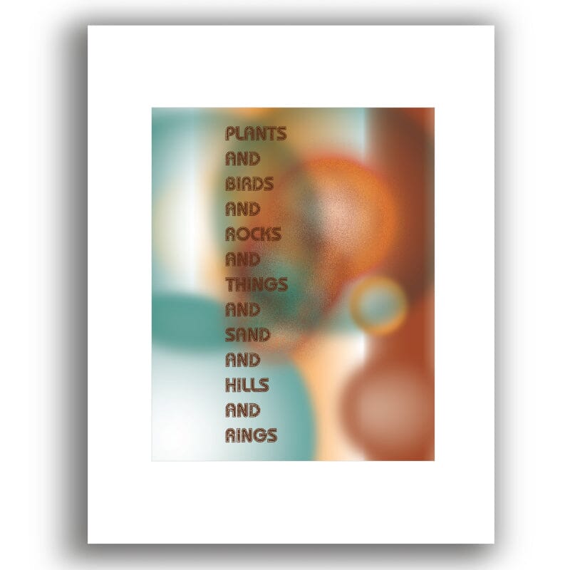 Horse With No Name by America Band - Song Lyrics Art Print Song Lyrics Art Song Lyrics Art 8x10 White Matted Unframed Print