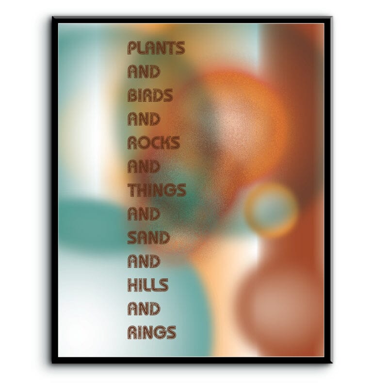 Horse With No Name by America Band - Song Lyrics Art Print Song Lyrics Art Song Lyrics Art 8x10 Plaque Mount