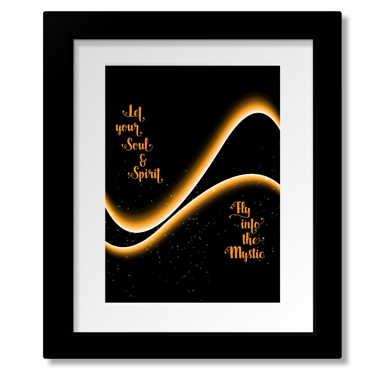 Into the Mystic by Van Morrison - Lyrical Art Music Poster Song Lyrics Art Song Lyrics Art 8x10 Matted and Framed Print