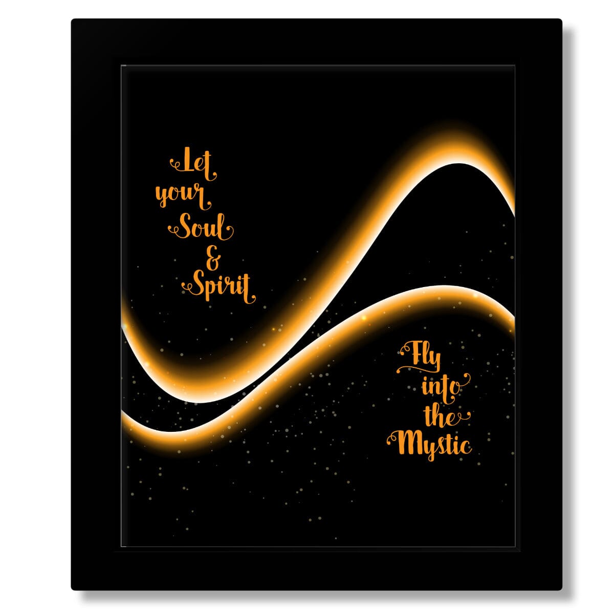 Into the Mystic by Van Morrison - Lyrical Art Music Poster Song Lyrics Art Song Lyrics Art 8X10 Framed Print without Mat
