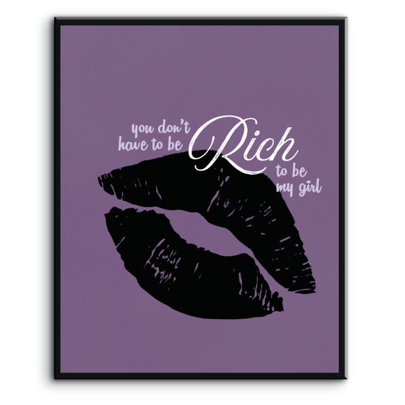 Kiss by Prince - Classic Rock Memorabilia Song Lyric Art Song Lyrics Art Song Lyrics Art 8x10 Plaque Mount